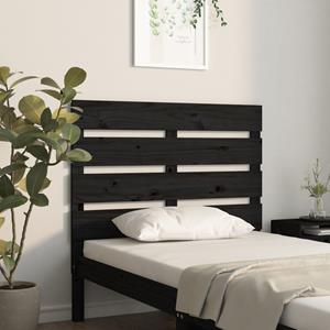 VidaXL Hoofdbord 75x3x80 cm massief grenenhout zwart