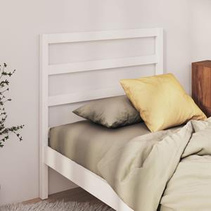 VidaXL Hoofdbord 95x4x100 cm massief grenenhout wit