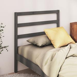 VidaXL Hoofdbord 95x4x100 cm massief grenenhout grijs