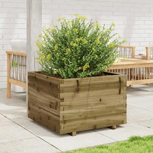 VidaXL Plantenbak 70x70x49,5 cm geïmpregneerd grenenhout
