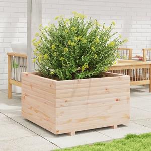 VidaXL Plantenbak 80x80x49,5 cm massief grenenhout