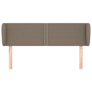 vidaXL Hoofdbord met randen 147x23x78/88 cm stof taupe