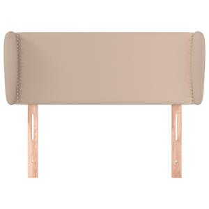 vidaXL Hoofdbord met randen 103x23x78/88 cm kunstleer cappuccinokleur