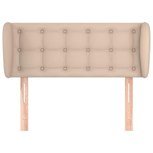 vidaXL Hoofdbord met randen 93x23x78/88 cm kunstleer cappuccinokleur