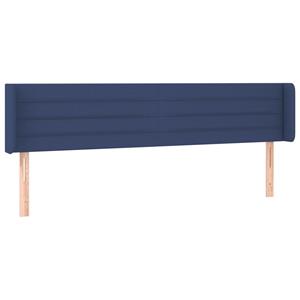vidaXL Hoofdbord LED 163x16x78/88 cm stof blauw