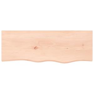 vidaXL Wastafelblad 80x30x2 cm onbehandeld massief hout