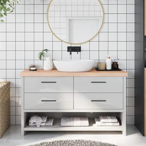 vidaXL Waschtisch Waschtischplatte 140x30x6 cm Massivholz Unbehandelt