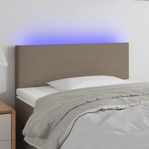 VidaXL Hoofdbord LED 90x5x78/88 cm stof taupe