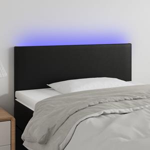 VidaXL Hoofdbord LED 80x5x78/88 cm kunstleer zwart