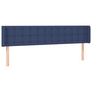 vidaXL Hoofdbord LED 163x16x78/88 cm stof blauw