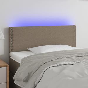 VidaXL Hoofdbord LED 90x5x78/88 cm stof taupe