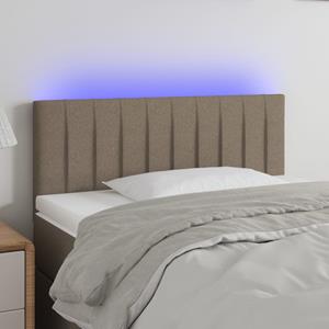 VidaXL Hoofdbord LED 80x5x78/88 cm stof taupe