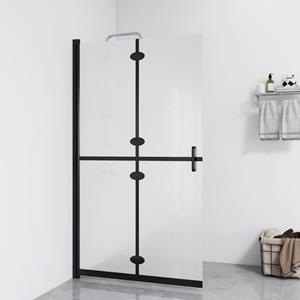 VidaXL Inloopdouchewand inklapbaar 100x190 cm ESG-glas mat