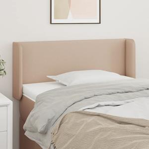 VidaXL Hoofdbord met randen 83x16x78/88 cm kunstleer cappuccinokleur