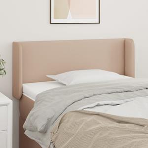 VidaXL Hoofdbord met randen 93x16x78/88 cm kunstleer cappuccinokleur