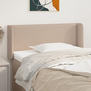 VidaXL Hoofdbord met randen 93x16x78/88 cm kunstleer cappuccinokleur