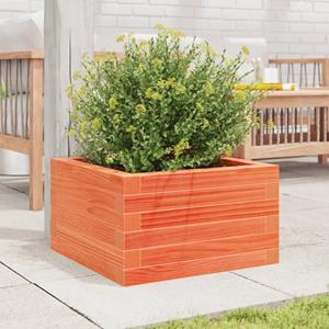 VidaXL Plantenbak 40x40x23 cm massief grenenhout wasbruin