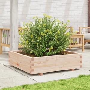 VidaXL Plantenbak 90x90x26,5 cm massief grenenhout