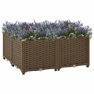 VidaXL Plantenbak verhoogd 80x80x38 cm polypropyleen