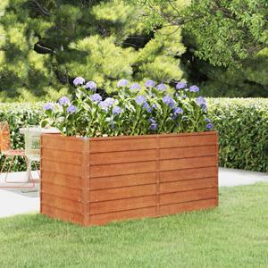 VidaXL Plantenbak verhoogd 160x80x77 cm cortenstaal roestig