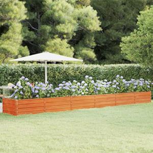 VidaXL Plantenbak verhoogd 600x80x45 cm cortenstaal roestig