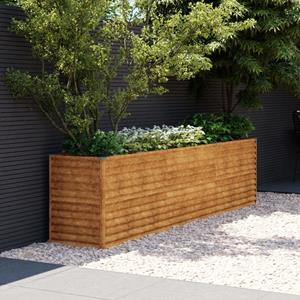 VidaXL Plantenbak verhoogd 291x50x69 cm cortenstaal