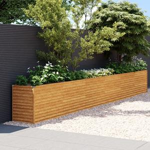 VidaXL Plantenbak verhoogd 578x50x69 cm cortenstaal