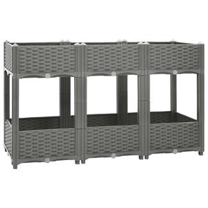 VidaXL Plantenbak verhoogd 120x40x71 cm polypropeen