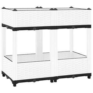 VidaXL Plantenbak verhoogd 80x40x71 cm polypropeen