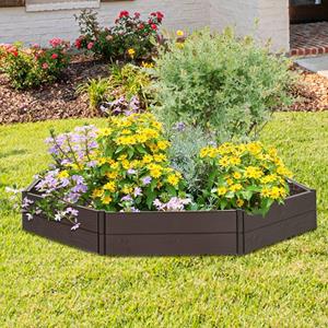 VidaXL Plantenbak verhoogd 120x120x20 cm polypropeen