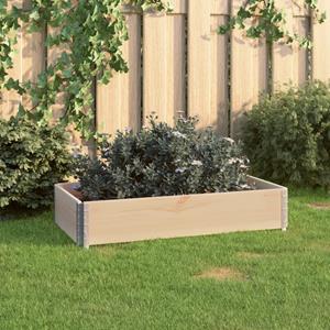 VidaXL Plantenbak verhoogd 50x100 cm massief grenenhout