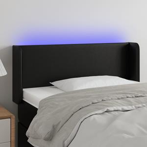 VidaXL Hoofdbord LED 103x16x78/88 cm kunstleer zwart