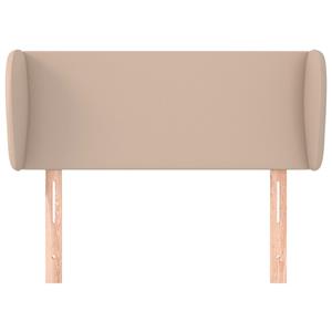 vidaXL Hoofdbord met randen 83x23x78/88 cm kunstleer cappuccinokleur