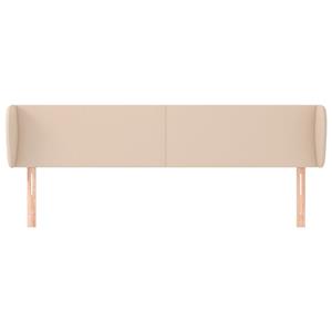 vidaXL Hoofdbord met randen 163x23x78/88 cm kunstleer cappuccinokleur