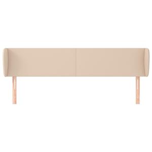 vidaXL Hoofdbord met randen 183x23x78/88 cm kunstleer cappuccinokleur