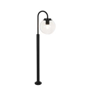QAZQA Moderne lantaarn zwart met helder glas 100 cm IP44 - Sfera