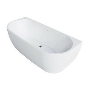 Go by Van Marcke D-Shape Design halfvrijstaand bad back to wall - 180x80cm - acryl - mat wit 20006159