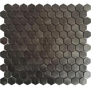 Dune Mozaiek Tegels  Reflections Hexagon 29x30.5 cm Gunmetal 
