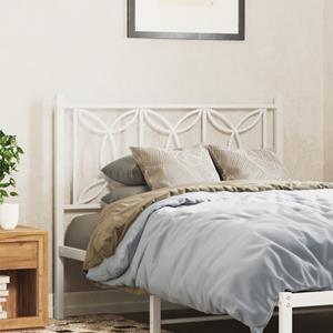 VidaXL Hoofdbord 107 cm metaal wit