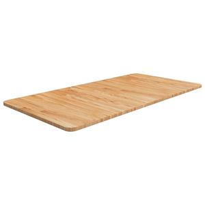VidaXL Wastafelblad 100x50x1,5cm behandeld massief hout lichtbruin