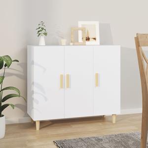VidaXL Dressoir 90x34x80 cm bewerkt hout wit