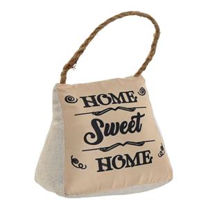 Items Deurstopper Lofty - 1 kilo - jute/beige - polyester en zand - 17 x 15 cm - Home Sweet Home -
