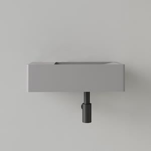 SaniGoods Luko fontein 40x22cm links zonder kraangat leigrijs