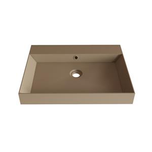 SaniGoods Kolo wastafel 60cm zonder kraangat mat cappuccino