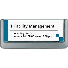 Durable deurbord CLICK SIGN, 149 x 52,5 mm, 5 stuks, grafiet