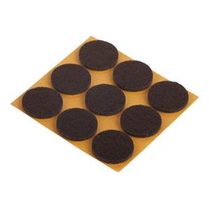 Fix-O-Moll Meubelviltglijders Zelfklevend Bruin 25mm 27 St