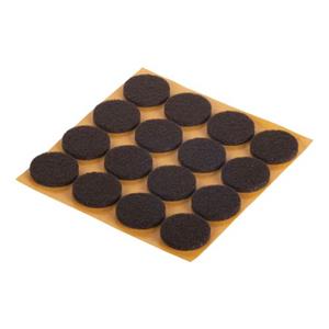 Fix-O-Moll Meubelviltglijders Zelfklevend Bruin 17 Mm 48 St