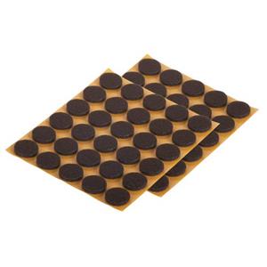 Fix-O-Moll Meubelviltglijders Zelfklevend Bruin 17 Mm 60 St