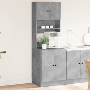 vidaxl Keukenkast 60x50x180 cm bewerkt hout betongrijs