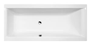 Sapho Polysan Cleo rechthoekig bad met supportframe 170x70cm wit